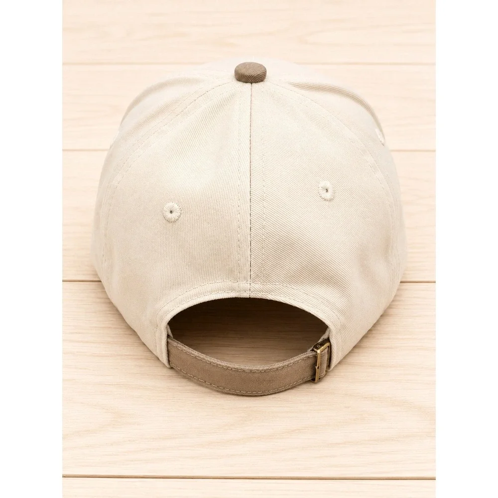 Zenana Walking By Faith Tripping Constantly Hat Cream Tan Embroidered Cap New